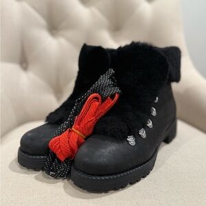 J. Crew Nordic Boots, Black, Size 8